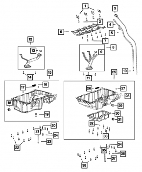 Jeep Cherokee KL 19-23 2.0T Oil Pan