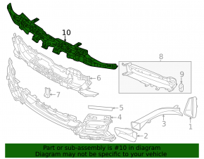 Upper front bumper bracket for the Audi e-tron GT 22-24