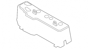 Air suspension compressor cover for Audi E-Tron 19-23