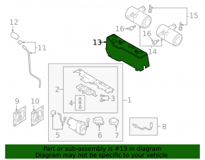 Air suspension compressor cover for Audi E-Tron 19-23