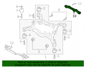 Rear subframe strut Audi Q5 80A 18-24 3.0T