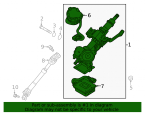 Steering column Hyundai Tucson 16-18 electric, without ignition switch