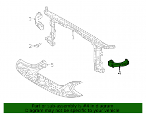 Headlight bracket left Hyundai Elantra 21-23