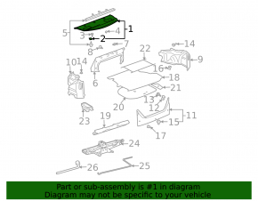Rear shelf for Toyota Camry v30 2.4