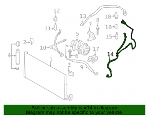 Air Conditioner Tube Heater-Condenser Mini Cooper Clubman R55 07-14