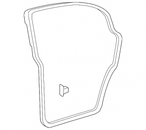 Door seal rear right Lexus IS250 IS350 06-13