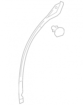 Rear left fender arch seal for Lexus UX200 UX250h 19-24