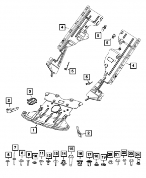 Engine protection Jeep Grand Cherokee WL 21-25 3.6