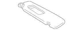 Main right visor for Lexus GX470 03-09, gray, without hook