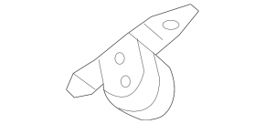 Front exhaust pipe bracket VW Touareg 11-17 3.6