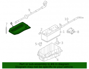 Battery cover Audi Q7 4L 10-15