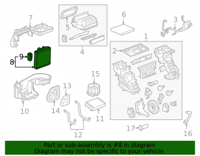 Chevrolet Volt 16 evaporator with valve