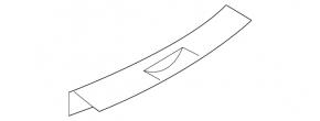 Nissan Rogue 08-15 trunk opening trim
