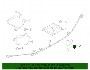 Parking sensor ring for the front bumper of Subaru Forester 17-18 SJ