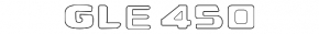 Emblem inscription GLE 450 trunk door Mercedes W167 GLE 450 20-23