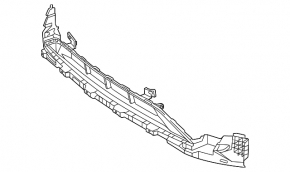Lower grille of the front bumper Mercedes EQS SUV-class X296 23-25 AMG pkg