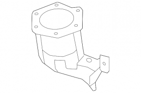 Front catalytic converter for Nissan Murano z51 09-14