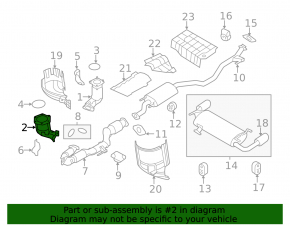 Front catalytic converter for Nissan Murano z51 09-14