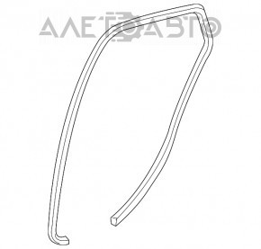 Door seal rear left Mazda3 03-08 HB