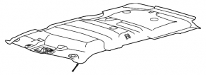 Ford Explorer 11-15 roof trim without sunroof black