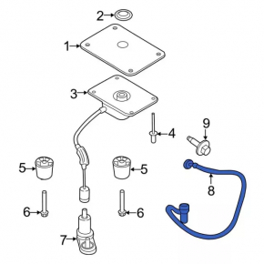 Spare wheel lock Ford Transit Connect MK2 13-23