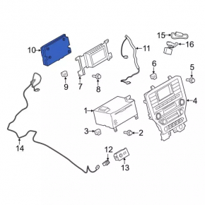 COMMUNICATION CONTROL MODULE Ford Mustang mk6 15-