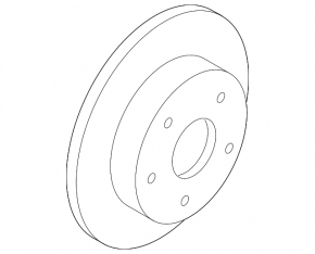 Rear left brake disc Mazda CX-7 06-09