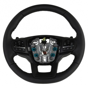 Heated steering wheel assembly for Ford Explorer 20-21, black leather, scratched