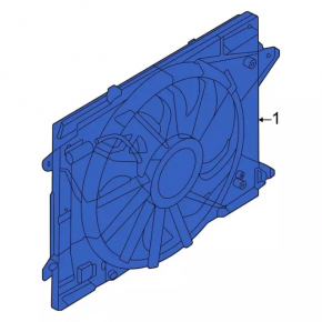 Diffuser radiator shroud assembly Ford Bronco Sport 21-25