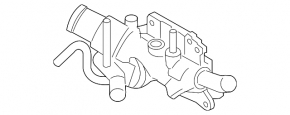 Thermostat housing Nissan Sentra 13-19 1.8 plastic