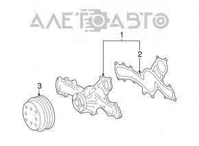 Water pump Lexus IS250 06-13