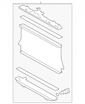 Toyota Highlander 2014-19 2.7" Water Cooling Radiator
