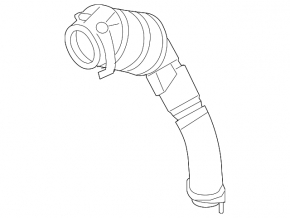 Intake pipe with catalytic converter left BMW X5 F15 14-18 4.4T