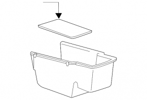 Chevrolet Volt 11-15 Center Console Box Inner Scratches