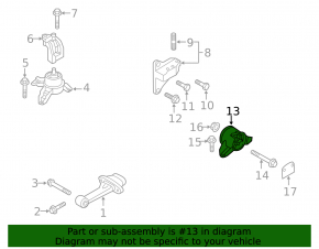 Engine mount left Kia Optima 11-15 2.4