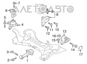 Engine mount left Kia Optima 11-15 2.4