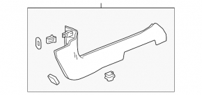 Door sill trim front left Chevrolet Impala 14-20 gray
