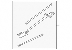 Nissan 350z Windscreen Wiper Linkage with Motor