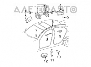 Front right airbag sensor for Mercedes W211 E350