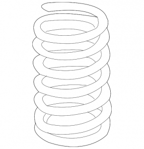 Rear left spring for Mitsubishi Outlander 14-20