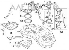 Fuel level sensor Subaru XV Crosstrek 13-14
