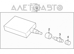 Mitsubishi Galant 04-12 Wheel Pressure Sensor