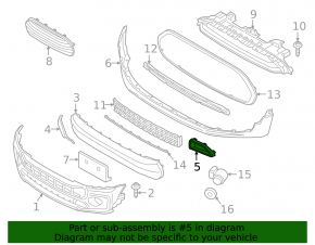 Brake disc duct front left Mini Cooper 14-21 S model