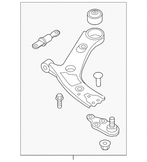 Lower front left control arm Hyundai Santa Cruz 21-25