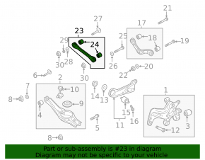 Rear right transverse control arm Kia Forte 20-24