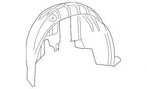 Rear right mudguard VW Tiguan 18-24