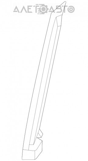 Front right door glass guide Toyota Highlander 20-