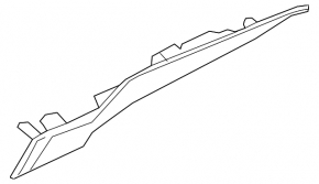 Rear pillar trim right Nissan Maxima A36 16-23 gray