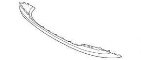 Rear bumper lip Kia Forte 4d 14-16 prerest