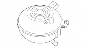 Cooling expansion tank for the Audi TT RS 18-22 2.5